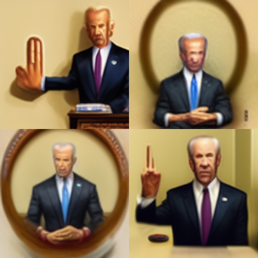 Joe Biden and his index finger (Variations)